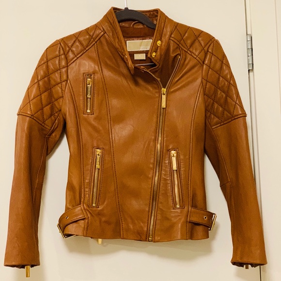 Michael Kors Quilted Leather Jacket - Picture 6 of 6